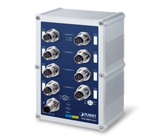 8-Port 10/100Mbps M12,  Wide Operating Temperature
